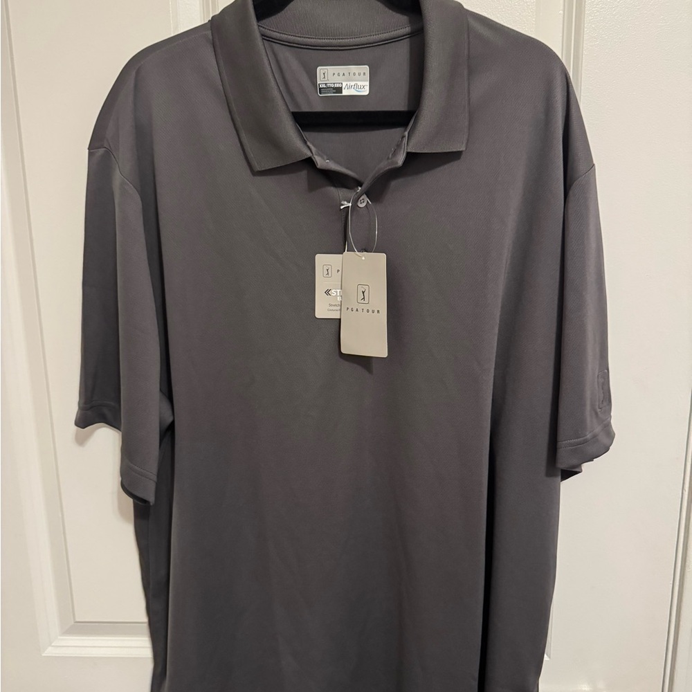 PGA Tour Men's Gray Polo Shirt